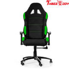 Comfortable High End Gaming Chair , Green And Black Race Car Office Chair