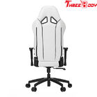 Commercial Executive Racing Office Chair Black And Gray And Orange Sturdy Metal Frame