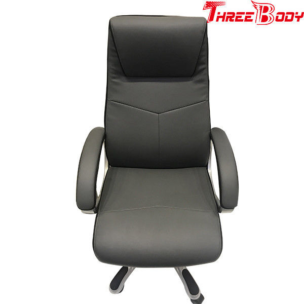 Black Executive Racing Office Chair With Footrest Loaded 1136kgs 360 Degree Swivel Wheel
