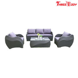 China Sofá exterior de FurnitureRattan da sala de estar do jardim, proteção UV da mobília exterior moderna fábrica