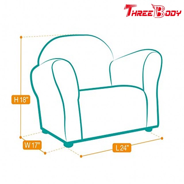 A cadeira moderna do sofá da criança de Brown, contemporâneo da cadeira do quarto dos meninos caçoa a mobília