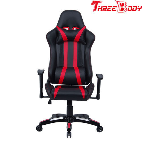 Cadeira de competência profissional da cadeira do escritório de Seat, a preta e a vermelha do PC do mundo do jogo