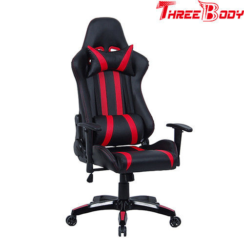 Cadeira de competência profissional da cadeira do escritório de Seat, a preta e a vermelha do PC do mundo do jogo
