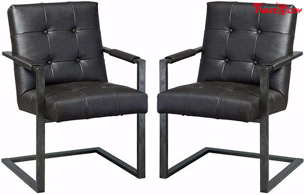 Cadeira de couro preta do gabinete executivo, cadeiras modernas da sala de reunião do escritório