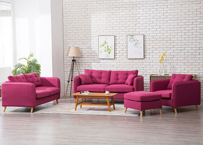 Mobília luxuosa combinada do quarto, grupo moderno do sofá da tela de três Seater