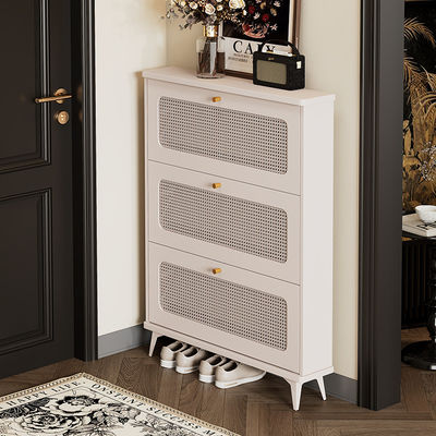 Popular Simples Ultra-finos balde de inclinação de calçado de retano gabinete de armazenamento para entrada de casa, porta exterior, corredor do elevador